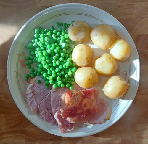 Boiled Ham and New Potatoes