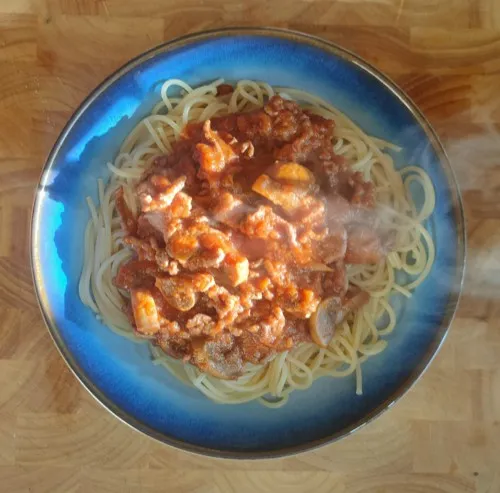 Bolognese pasta du jour