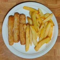 Fish fingers and chips